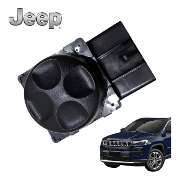 Botão Regulagem Banco Passageiro Jeep Compass Limited 2022 Preto
