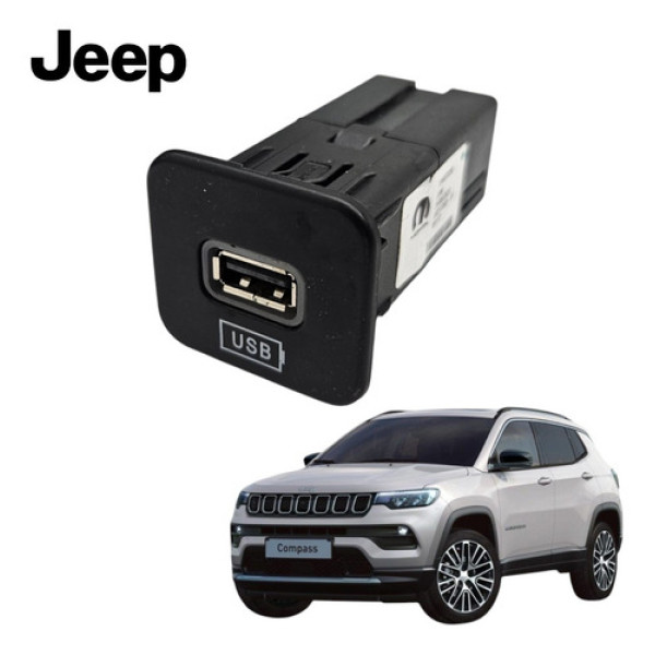 Entrada Usb Traseira Jeep Compass Limited 2020 A 2023 Orig