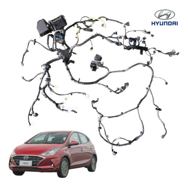 Chicote Motor Completo Hyundai Hb20 Vision 1.0 3cc 2020 2022