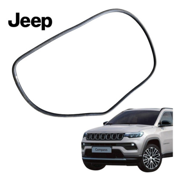 Borracha Vedação Porta Dianteira Esquerda Jeep Compass 2022 Preto