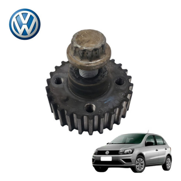 Polia Motor Vw Gol 1.6 Voyage Saveiro 2016 2019 Orig