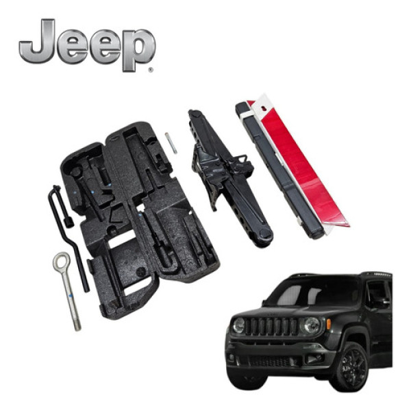 Kit Ferramentas Completo Jeep Renegade 1.8 Flex 2016 A 2020 Preto