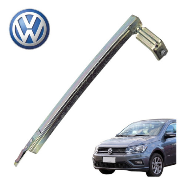 Guia Canaleta Vidro Porta Passageiro Vw Gol G7 2017 A 2023 Prata