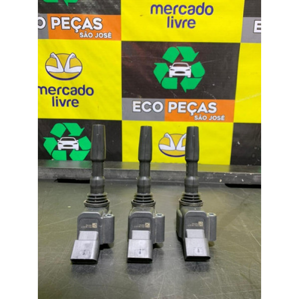 Jogo Bobinas De Ignição Vw Polo Golf Tsi 1.0 3cc 2015 À 2018