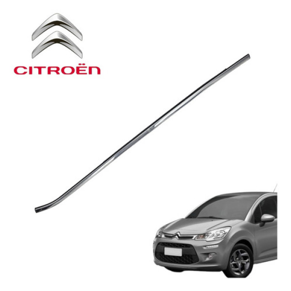 Pestana Externa Dianteira Esquerda Citroën C3 Exclusive 2015 Cromado