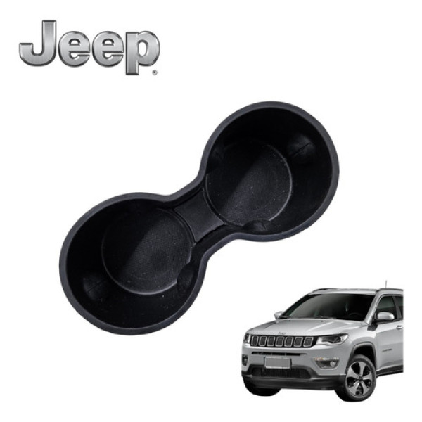 Borracha Porta Copos Jeep Compass Limited 4x4 Diesel 2018 Preto