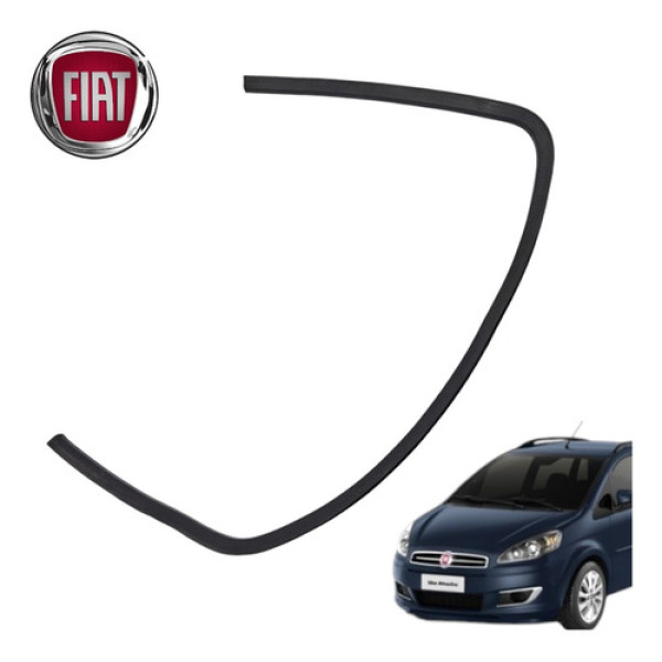 Borracha Vidro Traseiro Esquerdo Fiat Ideia Attractive 2012 Preto