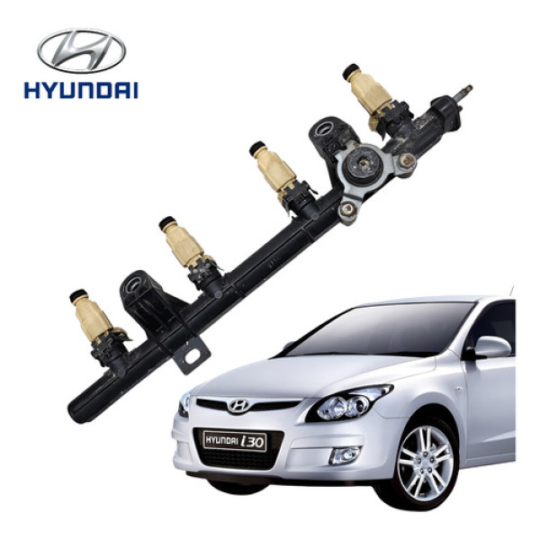 Flauta Com Bico Injetor Hyundai I30 2009 A 2013 Original