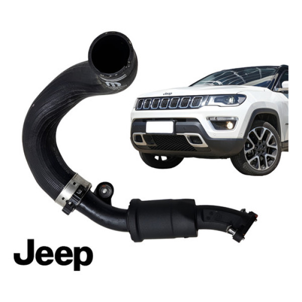 Mangueira Intercooler Jeep Compass 2.0 Diesel 2016 A 2021 Preto