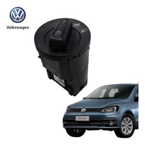 Botão Farol Chave Luz Comando Milha Vw Gol 2018 A 2019 Orig