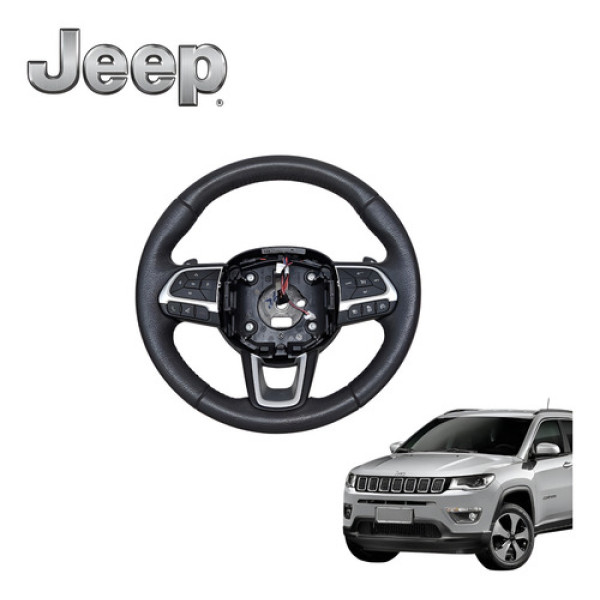 Volante Direção Jeep Compass 2.0 Limited 4x4 2016 A 2021 Ori Preto