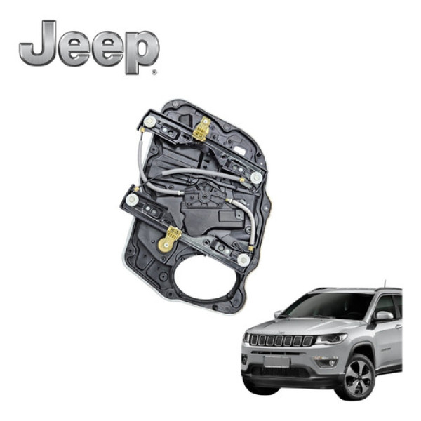 Máquina Vidro Dianteiro Direito Jeep Compass Limited 2018 Preto
