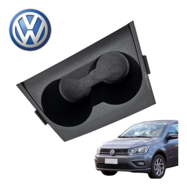 Porta Copos Console Vw Gol 1.0 G7 G8 2020 A 2023 Original Preto