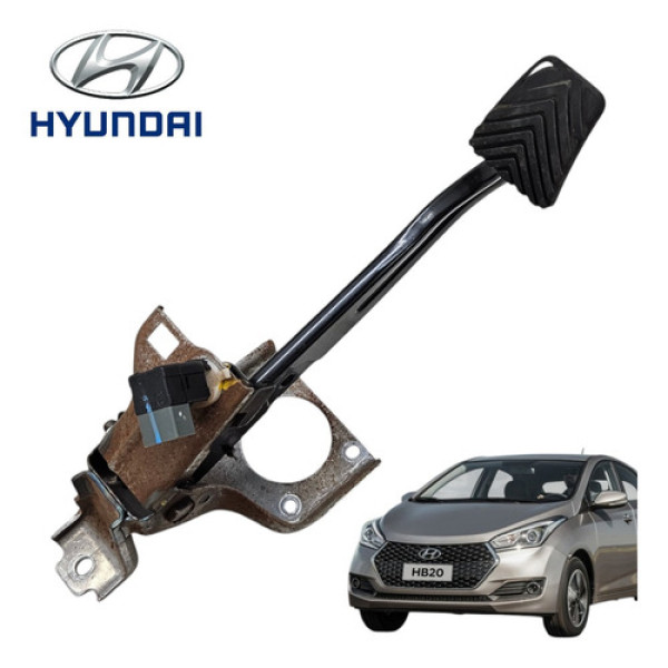 Pedal Freio Hyundai Hb20 Confort 1.0 2013 2014 Original Preto