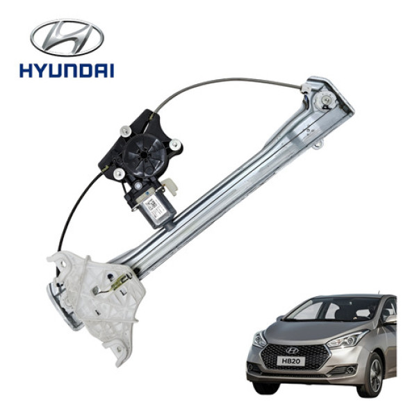 Máquina Vidro Dianteiro Direito Hyundai Hb20s Vision 2022 Cinza