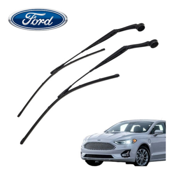 Par Limpador Parabrisa Ford Fusion Titanium Awd Gtdi 2015 Preto