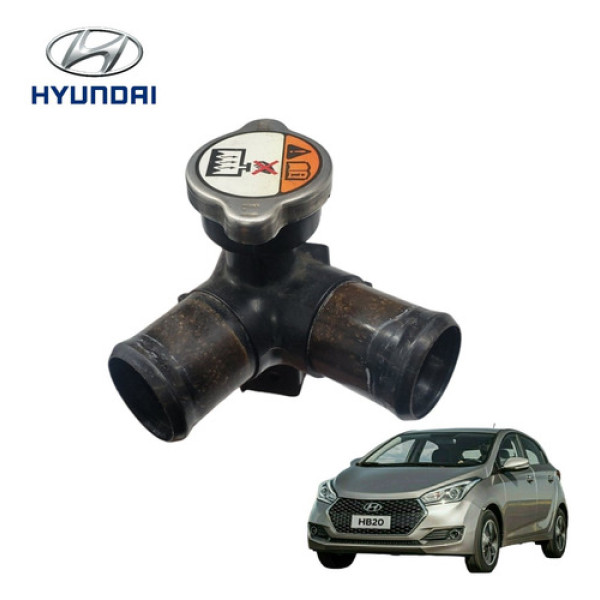 Flange Mangueira Do Radiador Hyundai Hb20 2013 A 2015 Orig