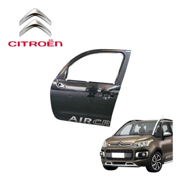 Porta Dianteira Esquerda Citroën Aircross 1.6 Glx 2011 2015 Dianteira Esquerda Preto