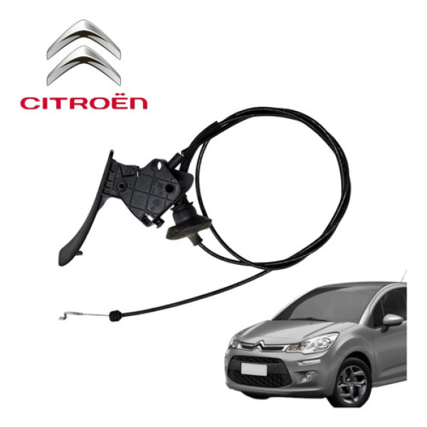 Cabo Puxador Abertura Capô Citroën C3 Exclusive 2012 A 2016