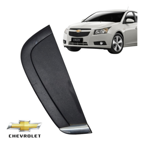 Moldura Acabamento Porta Traseira Direita Cruze 2013 A 2015  Preto