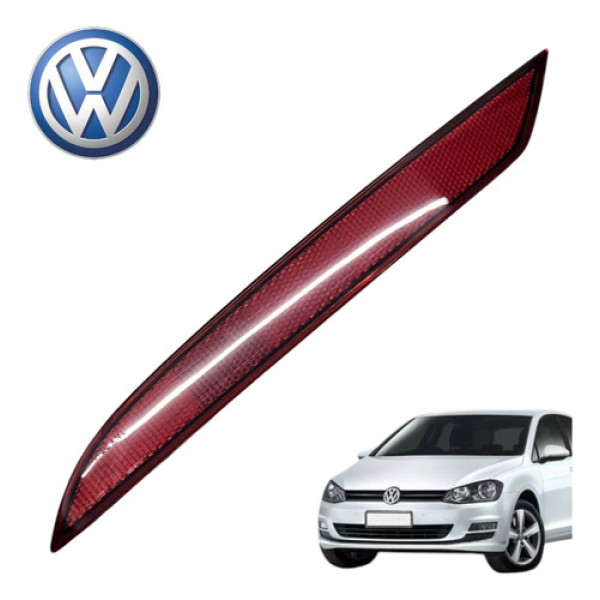 Refletor Olho De Gato Lado Esquerdo Vw Golf Tsi 2016 A 2018 Vermelho