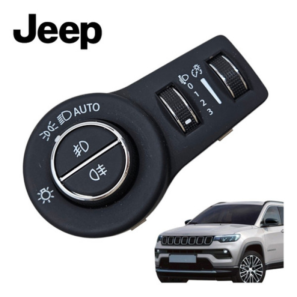Comando Chave De Luz Farol Milha Jeep Compass Longitude 2022