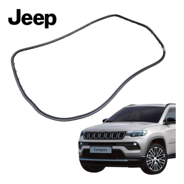 Borracha Vedação Porta Dianteira Esquerda Jeep Compass 2022 Preto