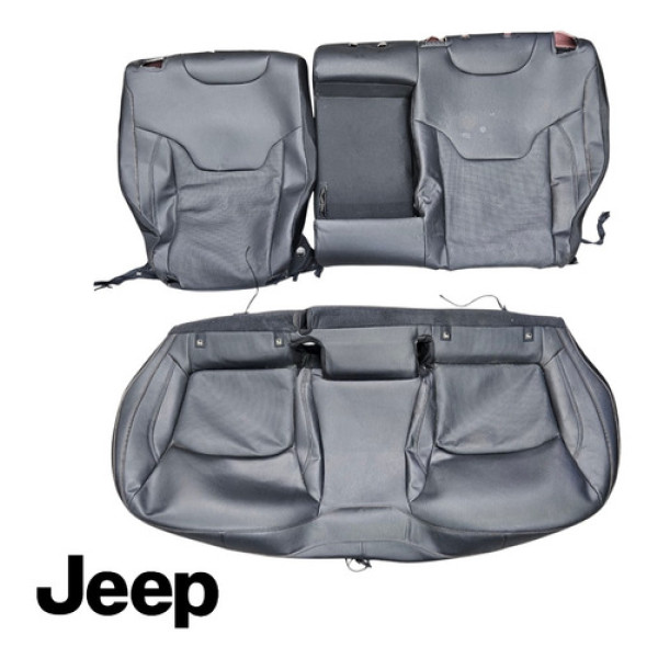 Kit Capa Couro Banco Traseiro Original Jeep Compass Limited Preto