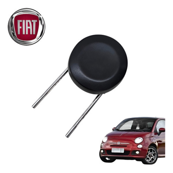 Encosto Cabeça Dianteiro Fiat 500 1.4 Sport Air 2012 A 2015 Preto