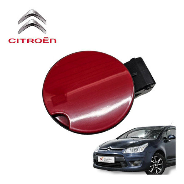 Tampa Portinhola Tanque Combustível Citroën C4 2011 Original Vermelho 2011