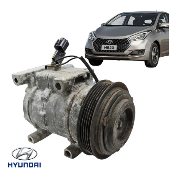 Compressor Ar Condicionado Hyundai Hb20 1.0 2013 A 2019 Orig