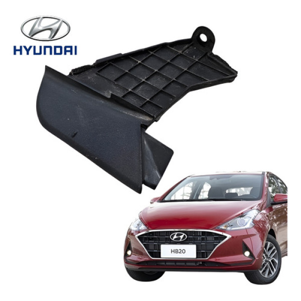 Acabamento Churrasqueira Direito Hyundai Hb20 2020 A 2022 - Preto