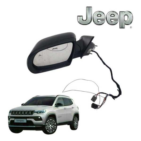 Retrovisor Esquerdo Compass Limited 2022 Sensor Ponto Cego