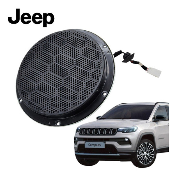 Auto Falante Subwoofer Traseiro Jeep Compass 2020 A 2023 Preto
