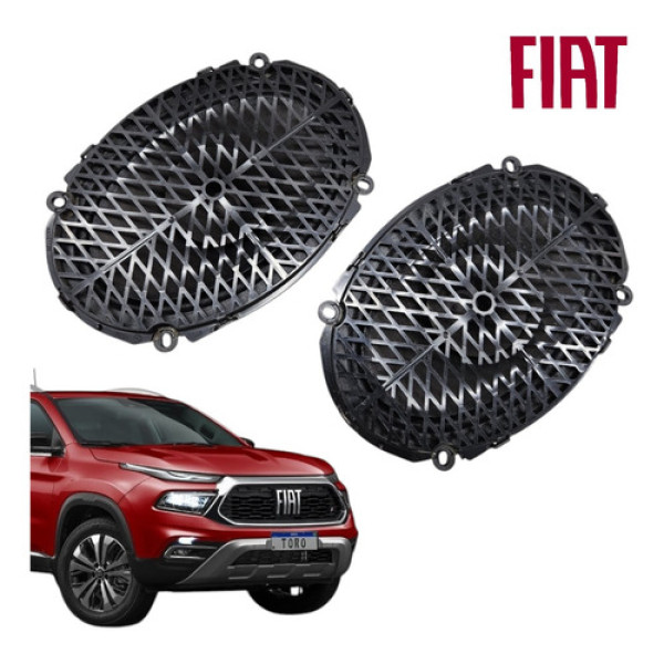 Par Autofalante 6x9 Fiat Toro Ranch 2020 A 2024 Original Preto