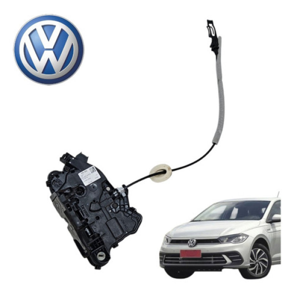 Fechadura Dianteira Esquerda Vw Polo 1.0 Track 2022 A 2025