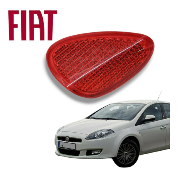 Refletivo Olho Gato Fiat Bravo T-jet 2014 Original Usado Vermelho
