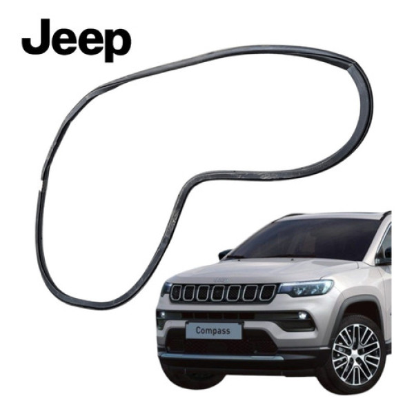 Borracha Porta Traseira Esquerda Jeep Compass 2020 A 2022  Preto