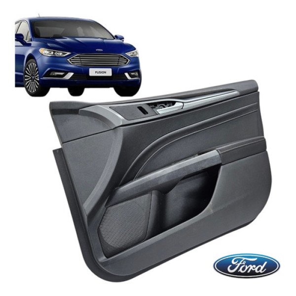 Forro Porta Dianteiro Direito Ford Fusion Titanium 2013 2016 Preto
