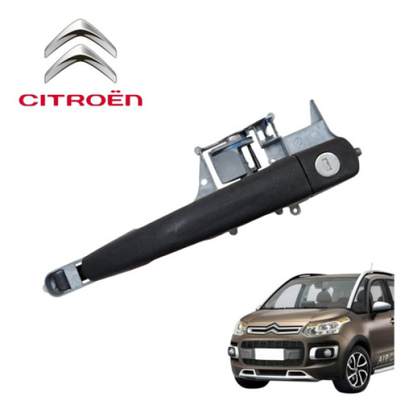 Maçaneta Externa Dianteira Esquerda Citroën Aircross 2011 Preto Traseira