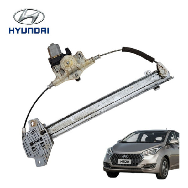 Máquina Vidro Dianteiro Esquerdo Hyundai Hb20 Comfort 2013 Cinza