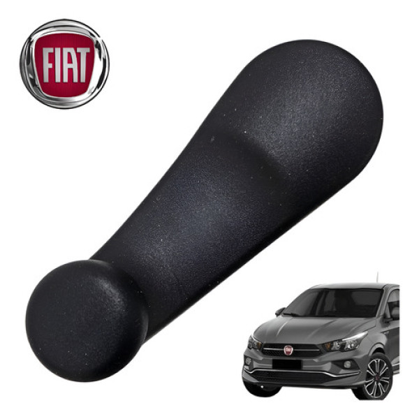 Manivela Vidro Traseiro Fiat Cronos 1.3 Drive 2019 A 2022 Preto
