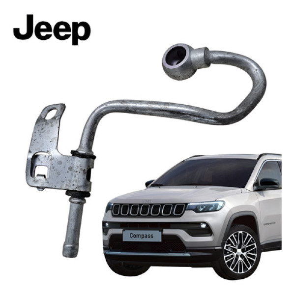 Cano Tubo Óleo Turbina Jeep Compass T270 1.3 2021 A 2025 Prateado