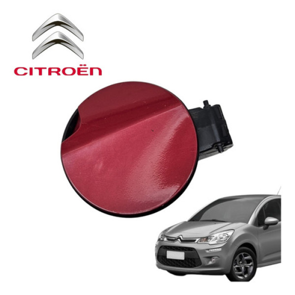 Portinhola Tampa Tanque Combustível Citroën C3 2012 A 2016 Vermelho 2015