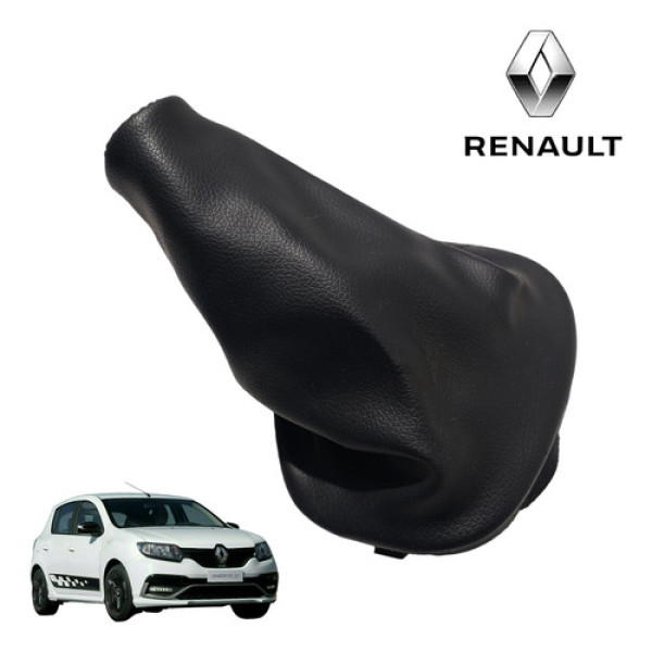 Coifa Guarda Pó Câmbio Renault Sandero Rs Em Couro Original 