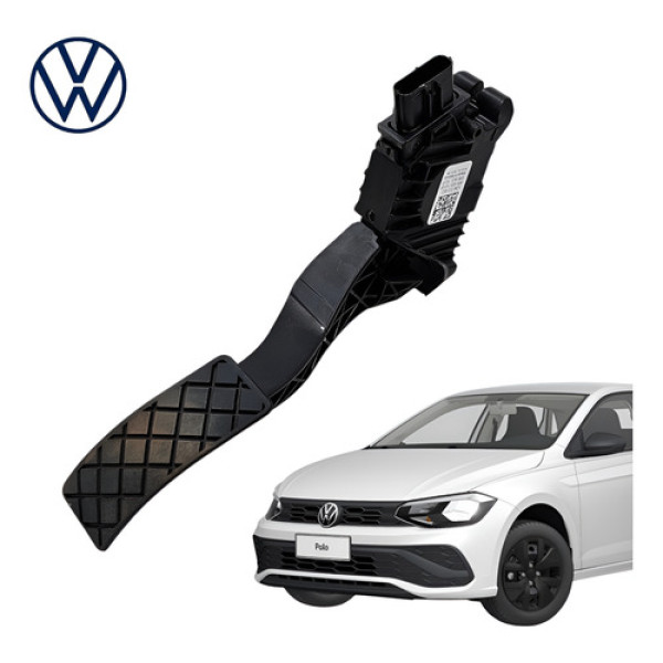 Pedal Acelerador Eletrônico Vw Polo Nivus 2018 A 2023 Orig Preto