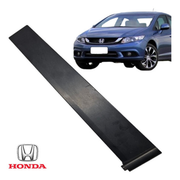 Friso Acabamento Porta Traseira Direita Civic G9 2013 A 2016 Preto