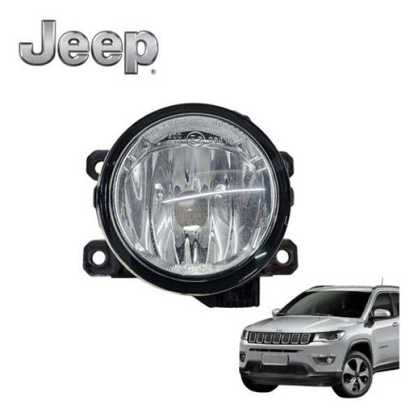 Farol Milha Jeep Compass 2.0 Limited 4x4 Diesel 2016 A 2021 Translúcido