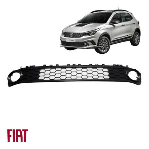 Grade Inferior Parachoque Dianteiro Argo 2017 A2023 Detalhe  Preto Preto