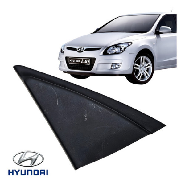 Moldura Acabamento Retrovisor Esquerdo I30 2010 A 2013 Orig Preto